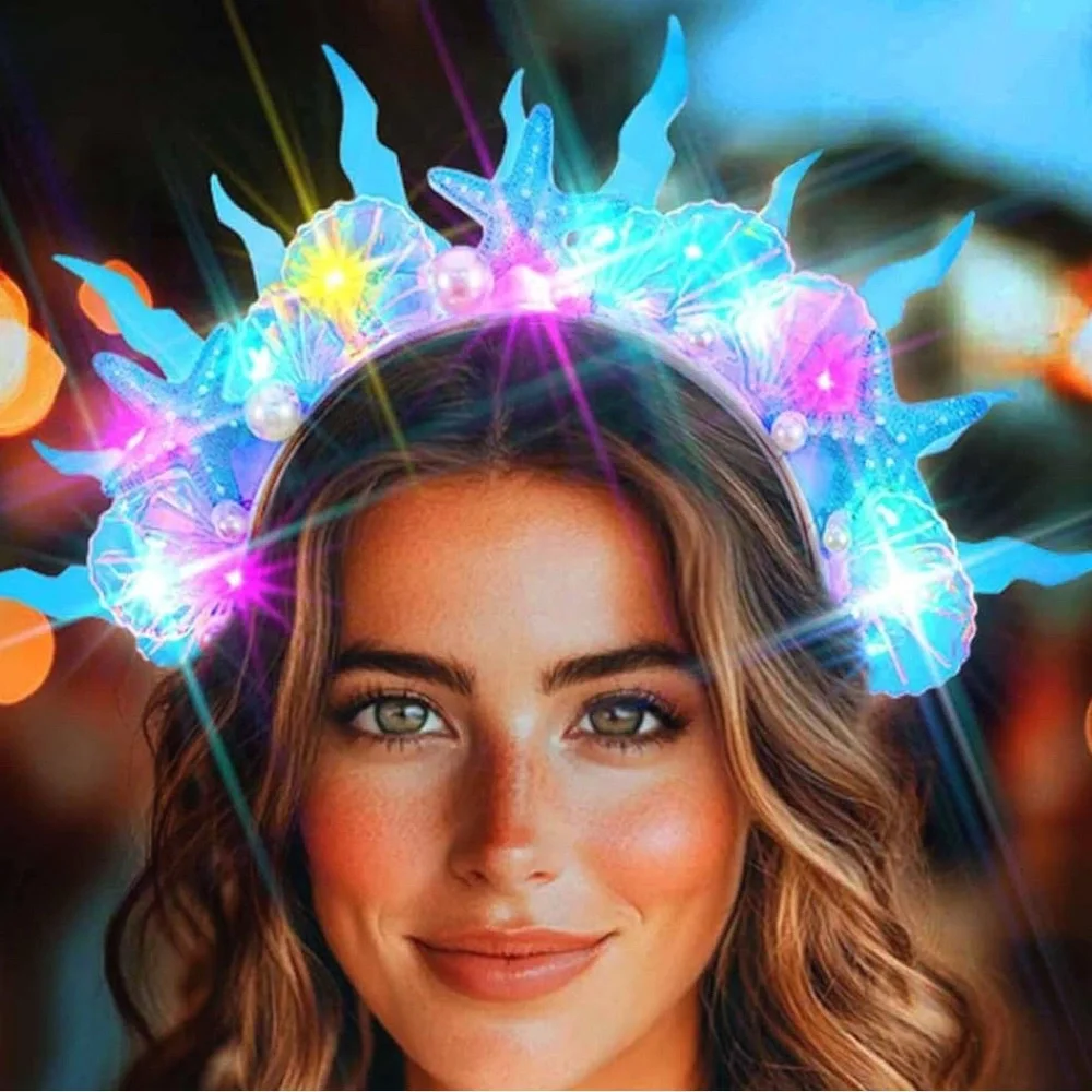 Zoestar Light-Up Starfish Headband